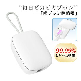 歯ブラシ 除菌 除菌キャップ 充電式 99.99%UV-C殺菌 UV 吊り下げ 歯ブラシホルダー 歯ブラシケース おしゃれ ミニ 除菌器 除菌機 予防 虫歯 除湿防臭 送風 乾燥を補助 コードレス コンパクト オフィス 携帯 収納 持ち運び