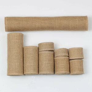 送料無料 リボン 麻布 結婚式 ガーランド 装飾 DIY レース 黄麻布 手芸用 パーティー リネン リボンロール 雑貨 クラフト DIY パッキング リボンロール ウェディング小物 無地 楽天海外通販