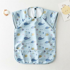 送料無料 お食事エプロン 袖なし ノースリップ ベビー 離乳食 北欧 女の子 男の子 80 90 100 110サイズ 赤ちゃん お食事スタイ 6ヶ月〜5歳 幼児 食事スモック 子供 食事用エプロン 保育園 幼稚園