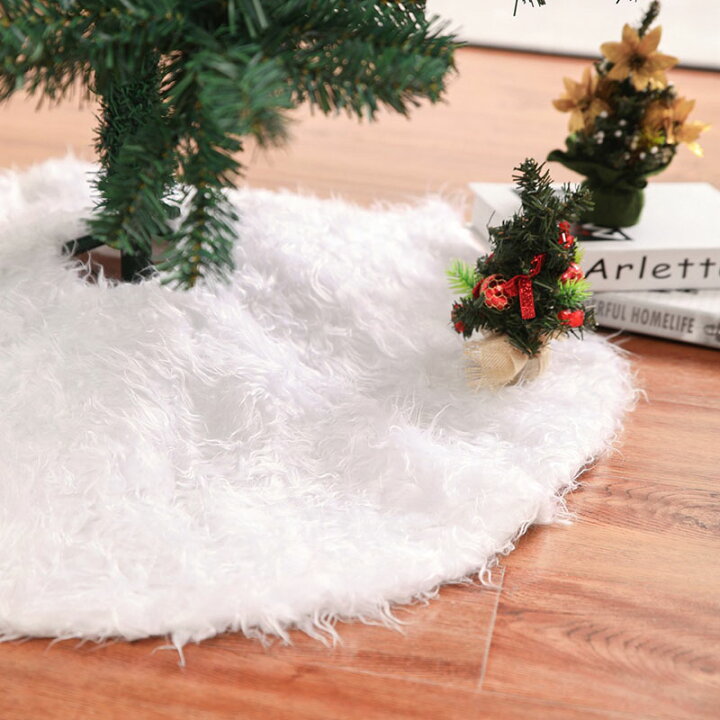 楽天市場 送料無料 ツリースカート クリスマスツリー マット 直径約122cm クリスマスツリー用 部屋飾り 玄関マット カーペット クリスマス用品 楽天海外直送 Kalavika