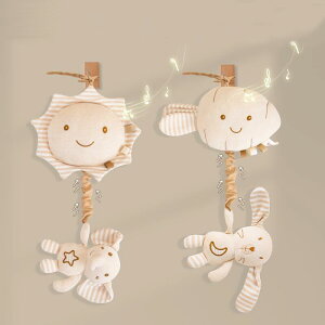 送料無料 ベビーカー メリー ぶら下げおもちゃ オルゴール入り メカニカル オーガニックコットン 寝かしつけ ベッド チャイルドシート おもちゃ ベビー 指先遊び 発育 赤ちゃん ミニメリー