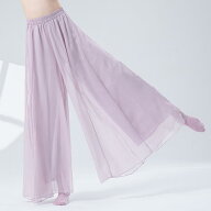 送料無料 ダンス衣装 パンツ シフォン レディース ユッタリ スケスケ 可愛い ワイドパンツ ウエストゴム …