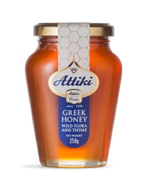 ギリシャ産　天然ハチミツ　Attiki　アッティキ　タイムの花　ビン入り500g　おいしい蜂蜜（はちみつ）　商品番号：36096