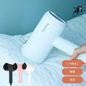 スチームアイロン ハンガーにかけたまま 衣類スチーマー プロ アイロン ハンディ スチーマー 折り畳み 2WAY 衣類スチームアイロン 持ち運び コンパクト シワ伸ばし 軽量 除菌 消臭 花粉 ルーミー スタイリッシュスチーマー プレゼント 新生活