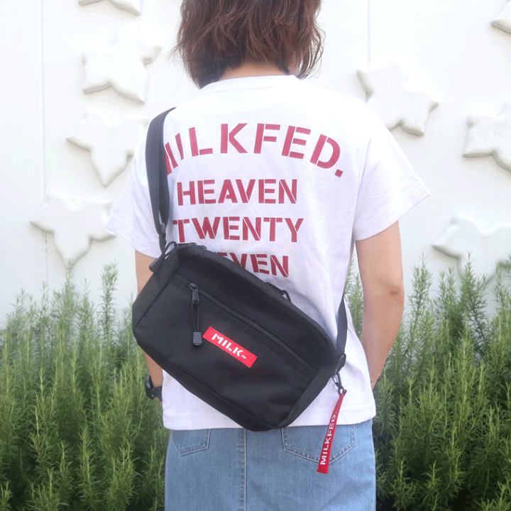 【新品】ミルクフェド バックロゴ入りスウェット トレーナー ブラック 男女兼用 MILKFED. ミルクフェド BACK LOGO SWEAT TOP バックロゴ