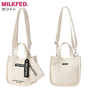 �~���N�t�F�h �V�����_�[�o�b�O EMBROIDERED BAR MINI SHOULDER BAG W/STRAP MILKFED �~�j�|�[�`�t�� 2way �~�j�g�[�g �g�[�g�o�b�O ���f�B�[�X �T�u�o�b�O ���f�B�[�X ���q �ʋ� �ʊw ���s �L�����o�X 10321305