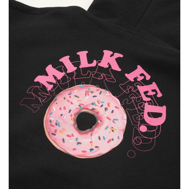 楽天市場】ミルクフェド パーカー ROUND DONUTS SWEAT HOODIE MILKFED 