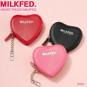 MILKFED. ~NtFh |[` HEART POUCH n[g|[`  obO`[ z L[`F[ ʋ ʊw fB[X uh  103233054001