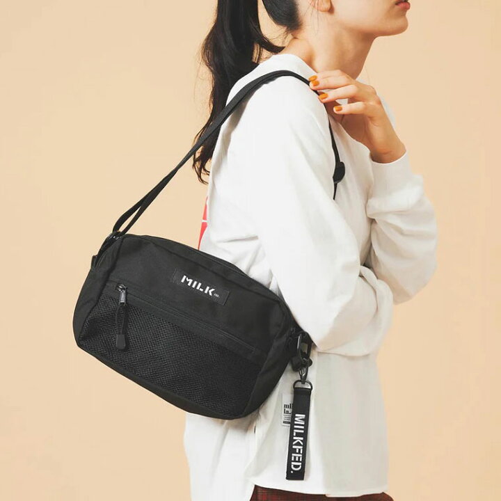 楽天市場】ミルクフェド ショルダーバッグ SHOULDER WIDE BAG MESH 