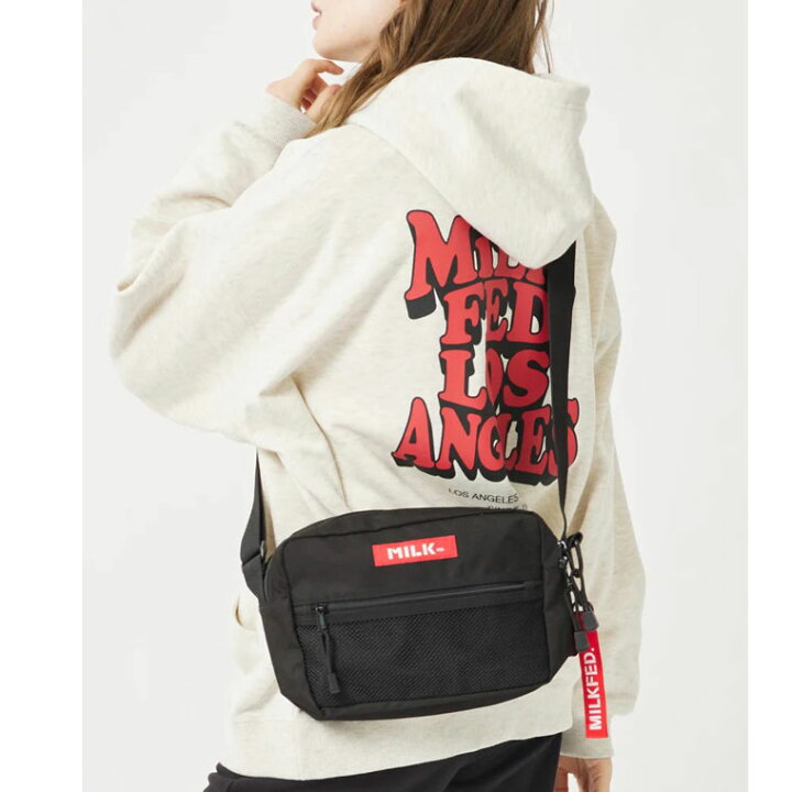楽天市場】ミルクフェド ショルダーバッグ SHOULDER WIDE BAG MESH 
