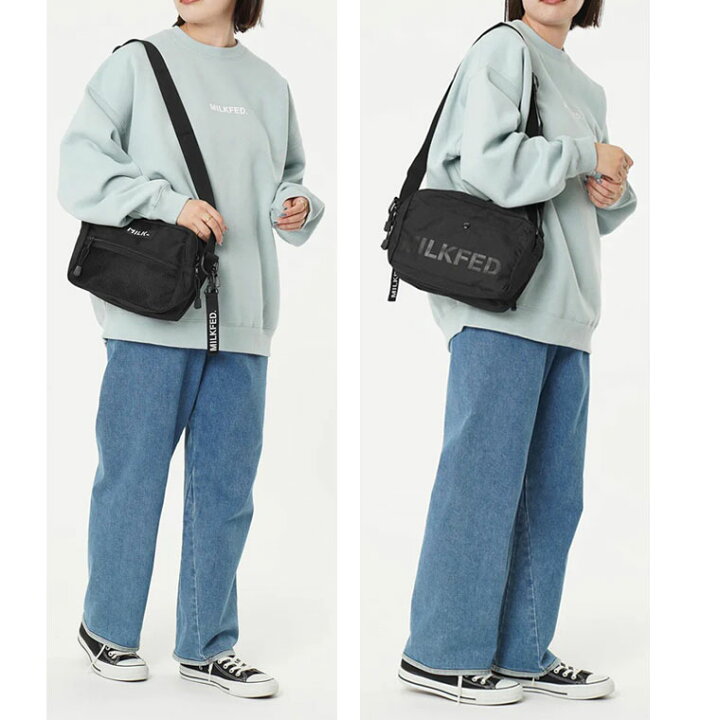 楽天市場】ミルクフェド ショルダーバッグ SHOULDER WIDE BAG MESH  