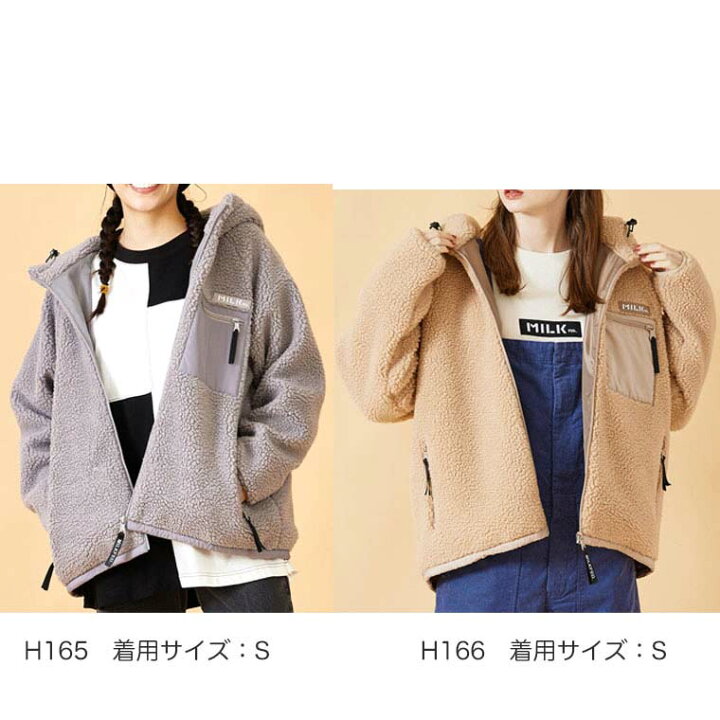 楽天市場】【30%OFF】ミルクフェド ボア ジャケット【BOA ZIP UP 