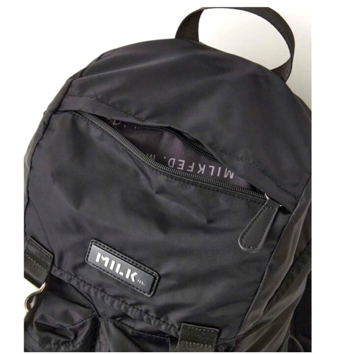 楽天市場】MILKFED. ミルクフェド LOGO PLATE BACKPACK リュック 女子  