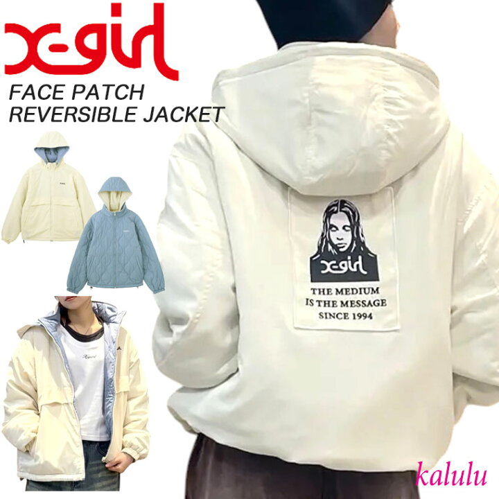 楽天市場】エックスガール X-girl FACE PATCH REVERSIBLE JACKET 