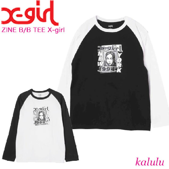 楽天市場】エックスガール ロンT ZINE B/B TEE X-girl レディース 