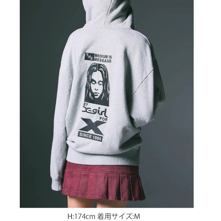 楽天市場】エックスガール パーカー X-girl BY X-GIRL FOR X ZIP UP 