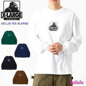 XLARGE エクストララージ 長袖 Tシャツ OG L/S TEE XLARGE 綿100% カットソー トップス メンズ ストリート ブランド OGロゴ 101233011014