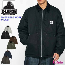 XLARGE エクストララージ RIVERSIBLE WORK JACKET XLARGE リバーシブル ワークジャケット アウター ブルゾン ジャンパー OGロゴ 中綿 刺繍 通勤 通学 人気 メンズ ブランド ストリート 101233021017