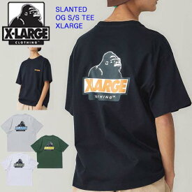 XLARGE エクストララージ Tシャツ SLANTED OG S/S TEE XLARGE 半袖Tシャツ 刺繍 バックプリント カットソー トップス クルーネック メンズ シンプル カジュアル ストリート エクストララージ ブランド 101241011022