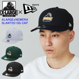 エクストララージ キャップ XLARGE×NEWERA SLANTED OG CAP ニューエラ コラボ キャップ ロゴ 刺繍 帽子 おしゃれ トレンド アウトドア メンズ レディース ユニセックス ストリート カジュアル 101241051002