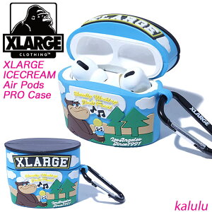 XLARGE �G�N�X�g�����[�W �G�A�[�|�b�Y �v�� XLARGE ICECREAM Air Pods PRO Case ��1���� ��2���� ���C�����X�C���z�� �P�[�X �w�b�h�z���P�[�X �C���z���P�[�X ���S �J���r�i �X�}�z ���y �ʋ� �ʊw �v��