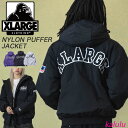 エクストララージ ジャケット NYLON PUFFER JACKET XLARGE ナイロン パファー ジャケット フード パーカー アウター ブルゾン ジャンパー 中綿 通勤 通学 人気 メンズ ブランド ブラック 101253021010