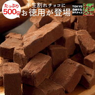 徳用半生割れチョコ　500g　チュベ・ド・ショコラ　割れチョコ　生チョコ　チョコレート　クーベルチュー…
