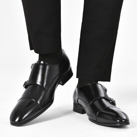 ビジネスシューズ メンズ ダブルモンク 靴 革靴 シューズ モンクストラップ ウォーキング スーツ カジュアル 防水 レザー 紳士靴 歩きやすい ベルト ドレスシューズ 内羽根式 ストレートチップ 外羽根式 プレーントゥ セミブローグ 成人