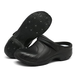 コックシューズ 黒 厨房シューズ キッチンシューズ 厨房靴 レディース 飲食店靴 調理靴 EVA 黒 白 疲れない 軽量 軽い 耐油 防水 立ち仕事 ブラック ホワイト クックシューズ