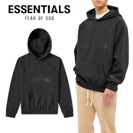 【最大40%OFFクーポン】【本物保証】フィアオブゴッド エッセンシャルズ FEAR OF GOD ESSENTIALS ロゴ パーカー メンズ レディース ユニセックス フーディ ブラック プルオーバーパーカー オーバーサイズ トップス スウエット ジャージ シンプル 正規品 男女兼用