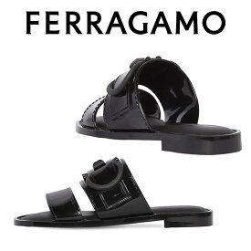 フェラガモ FERRAGAMO レディース フラット サンダル 0726355 TARYN NERO 海外輸入品