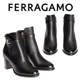 フェラガモ FERRAGAMO レディース アンクル ブーツ 0645073 FLORIAN NERO 海外輸入品