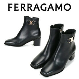 フェラガモ FERRAGAMO レディース アンクル ブーツ 0645073 FLORIAN NERO 海外輸入品
