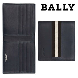 バリー BALLY 財布 メンズ レザー ウェビング ショート フォールディング ウォレット 6187219 TOLLENT517 NEW-BLUE 海外輸入品