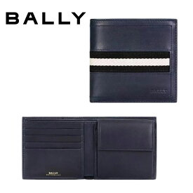バリー BALLY レザー 折りたたみ財布 ブルー 6190003 TYE517 NEW-BLUE 海外輸入品
