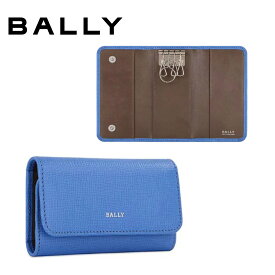 バリー BALLY レザー レディース バリーロゴディテールキーケース ブルー 6191673 BARLOWW47 SKY 海外輸入品