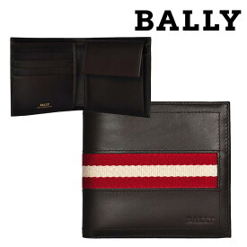 バリー BALLY メンズ財布 二つ折れ財布（ボタン小銭入れ）6166595 TYE271 CHOCOLATE 海外輸入品