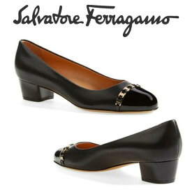 フェラガモ FERRAGAMO レディーススエードハイヒールシューズ 0593791 PIM30C NERO 海外輸入品