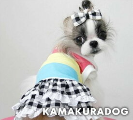 【犬　服】カラフル＆チェックワンピース