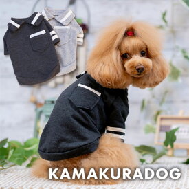 【犬の服】ラインポロシャツ