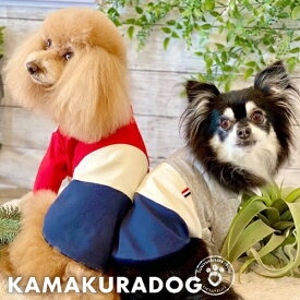 【犬 服 Tシャツ】スリーカラートップス 鎌倉DOG 服 Tシャツ 人気 ( 犬の服 犬服 小型犬 シャツ トイプー ダックス チワワ ドッグウェア おしゃれ かわいい )