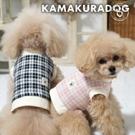 【犬 服 Tシャツ】アカデミーチェックトップス 鎌倉DOG 服 Tシャツ 人気 ( 犬の服 犬服 小型犬 シャツ ト…