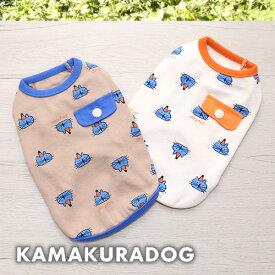 【犬 服 タンク】ハットねこタンク 鎌倉DOG 服 タンク 人気 ( 犬の服 犬服 小型犬 タンクトップ トイプー ダックス チワワ ドッグウェア おしゃれ かわいい )