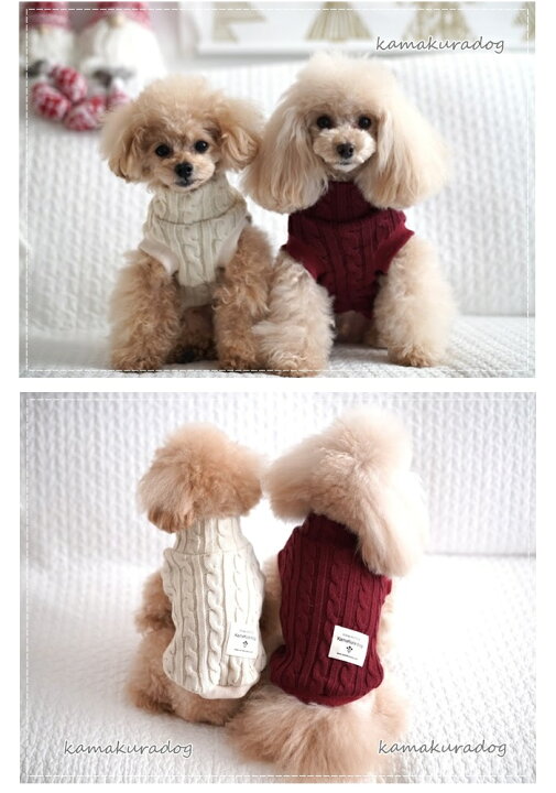 楽天市場】【 犬 服 ニット 袖なし 】ニットハイネック 鎌倉DOG 秋 冬 