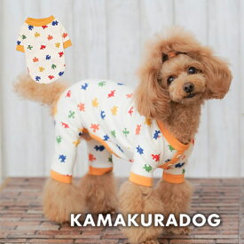 【 犬 服　秋服 つなぎ】カラフルパズルトップス・つなぎ 鎌倉DOG トップス 人気 ( 犬の服 犬服 小型犬 シャツ トイプー ダックス チワワ ドッグウェア おしゃれ かわいい )