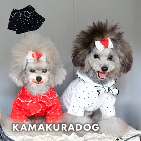 【 犬 服　秋服 Tシャツ】スタリーリボントップス 鎌倉DOG トップス 人気 ( 犬の服 犬服 小型犬 シャツ トイプー ダックス チワワ ドッグウェア おしゃれ かわいい )
