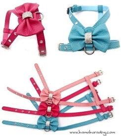 楽天市場 リボン 胴輪 ハーネス 首輪 胴輪 リード 犬用品 ペット ペットグッズの通販