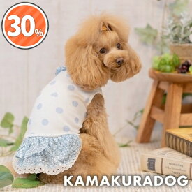 【犬の服】小花ブルーワンピース