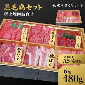 国産 牛豚鶏 特上 焼肉詰め合わせ480g 牛肉 A4 A5ランク 送料無料 秋田県産 贈り物 ギフト お肉 お取り寄せ 高級 焼肉 焼き肉 鉄板焼 すき焼き しゃぶしゃぶ 比内地鶏　八幡平ポーク ヒレミスジ ランプ 敬老の日