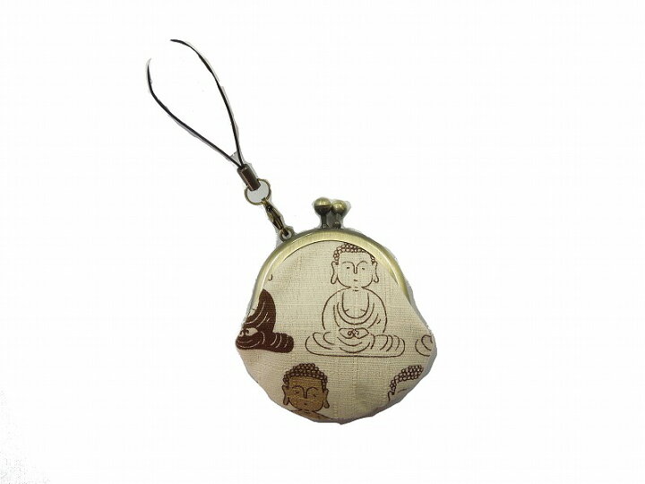 楽天市場 ミニがま口 1 6寸 ストラップ付き 大仏 白 かわいい 鎌倉 手作り プチギフト お土産 コインケース お薬入れ アクセサリー入れ 鎌倉 てづくり屋